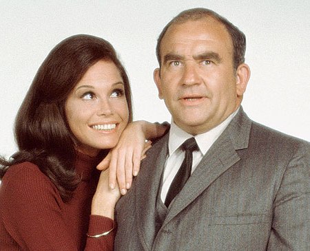 Mary Tyler Moore and Ed Asner