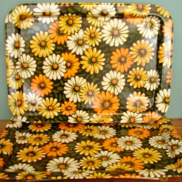 flowered tray