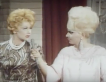 Lucille Ball and Pat Collins