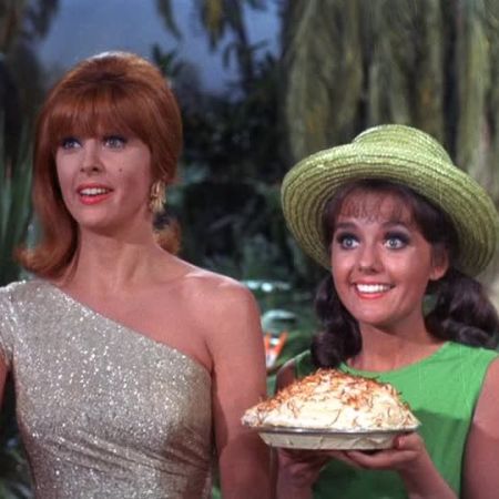 Ginger and Mary Ann with coconut cream pie