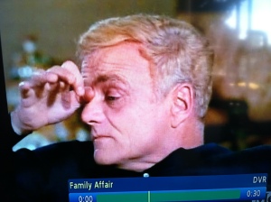 uncle bill touches eyebrow