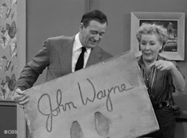 Ethel and John Wayne