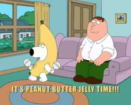 Family Guy Brian in banana suit