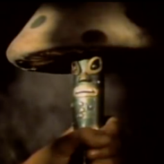 Freddy the Flute as a mushroom