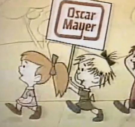 still from Oscar Mayer wiener commercial